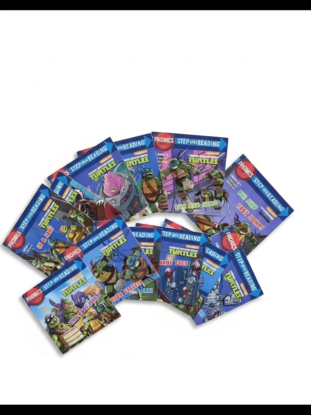 💥Teenage Mutant Ninja Turtles Step into Reading Mini Book Set - Blue Covers